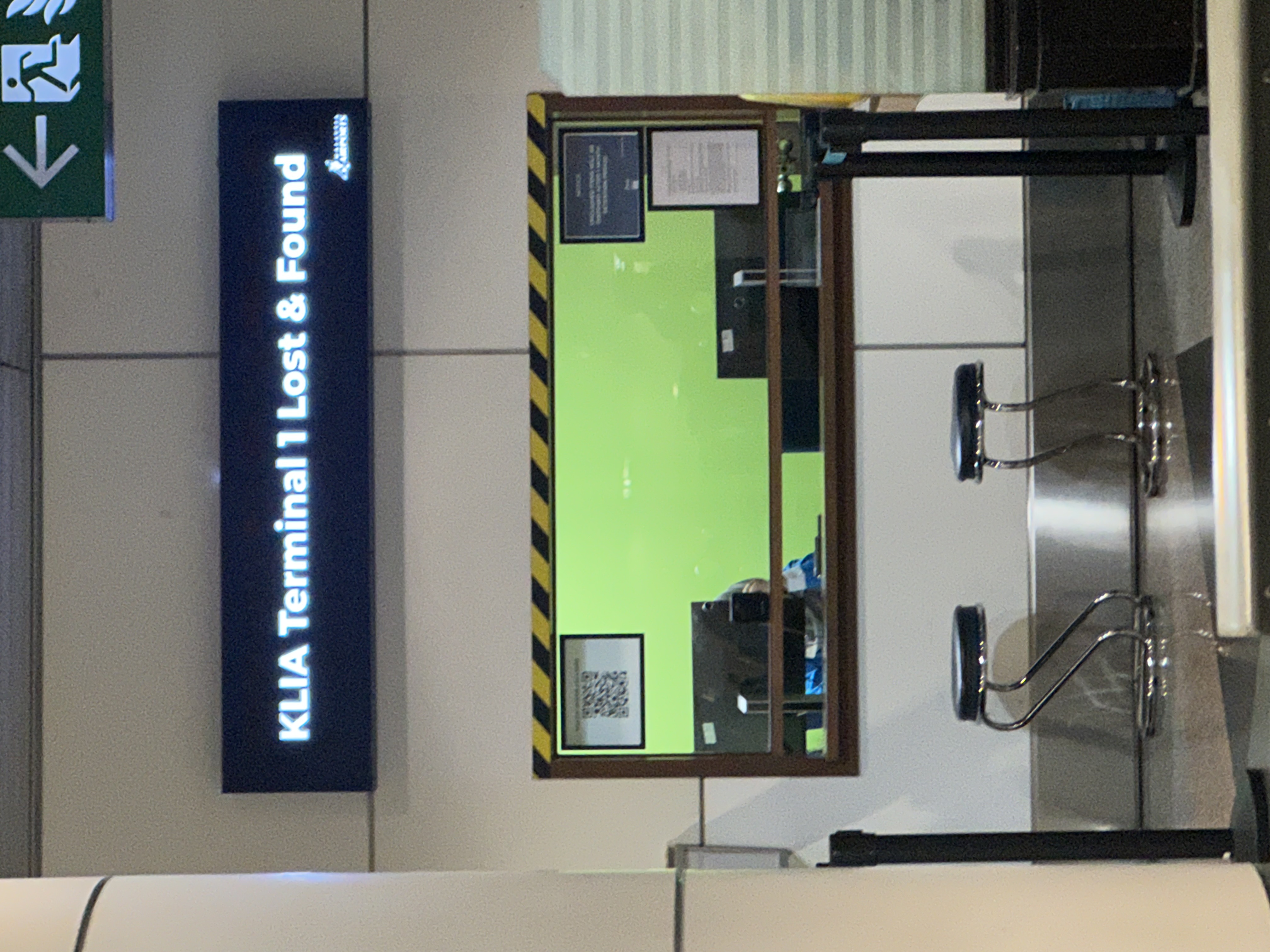 KLIA Terminal 1 Lost and Found counter