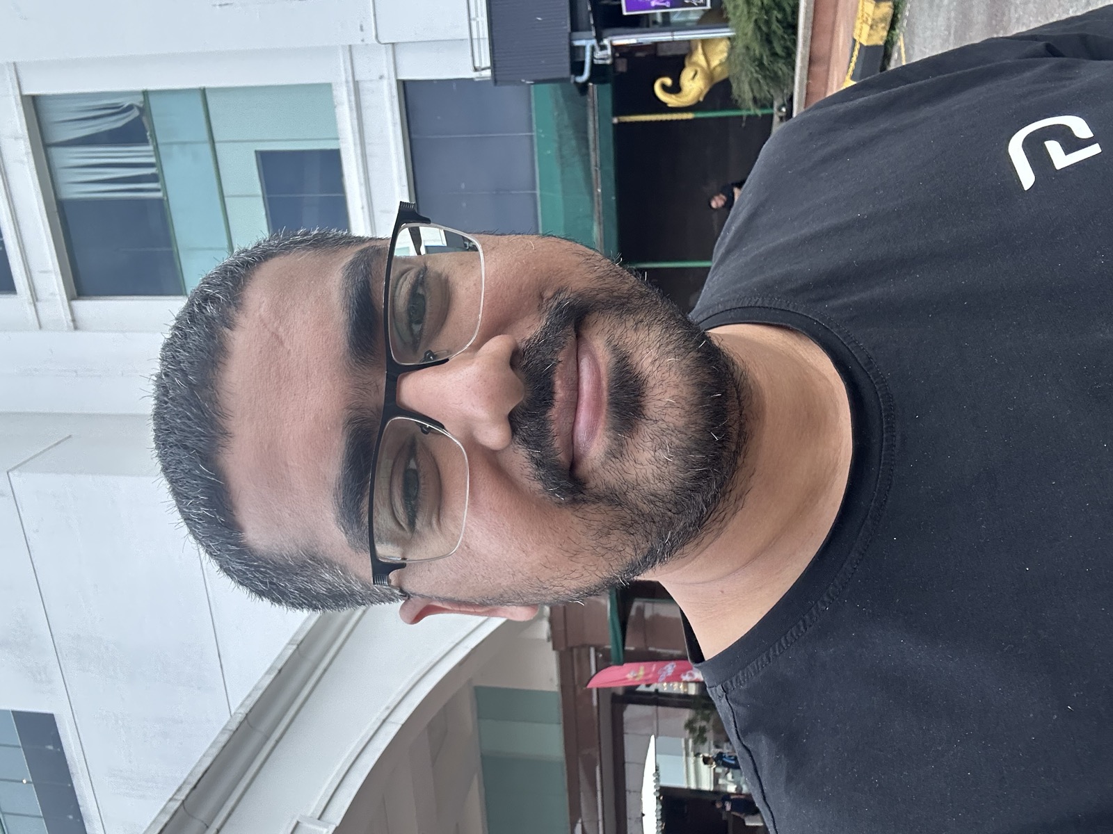 Admin selfie — April 10, outdoors, clearest portrait