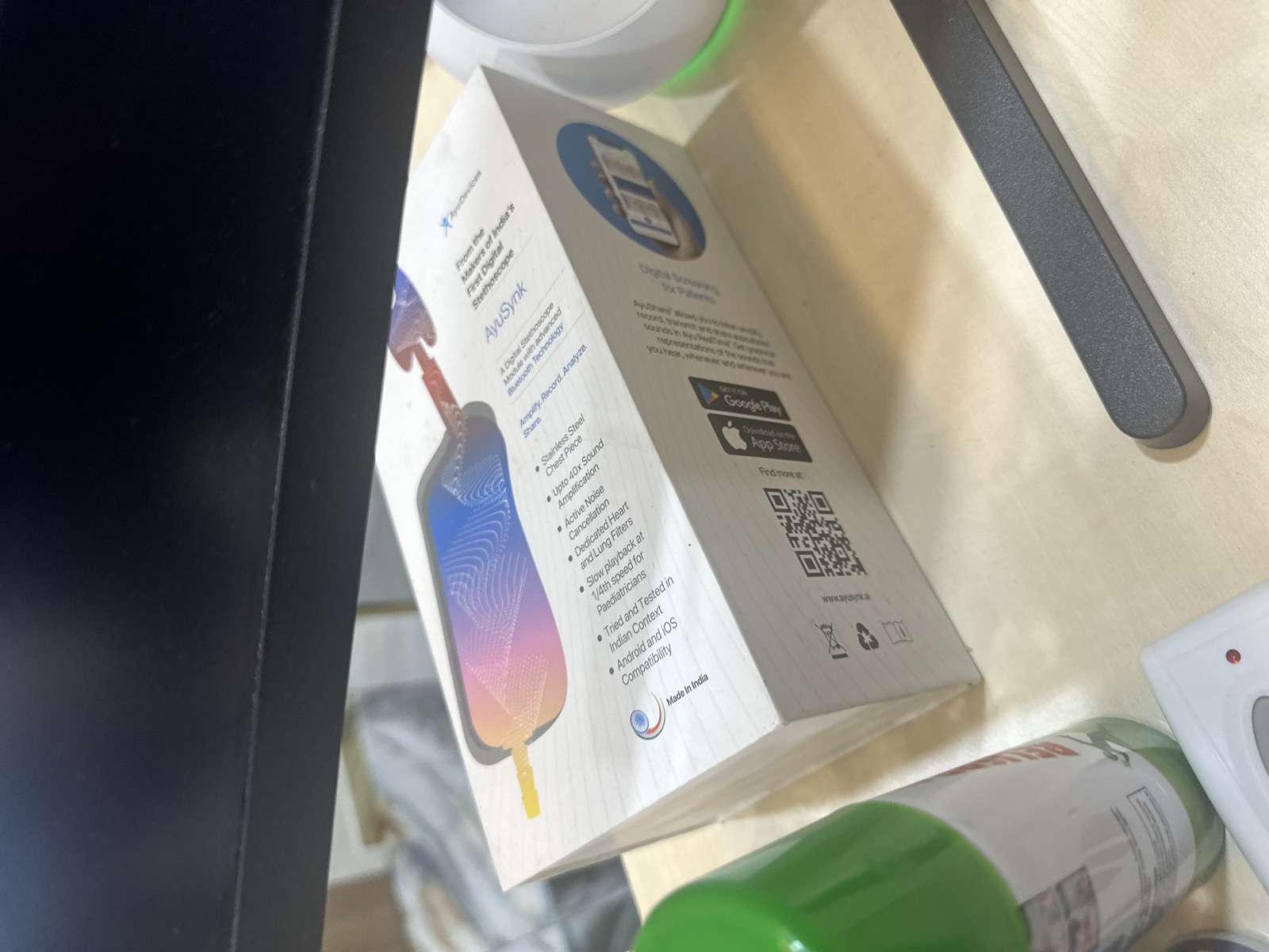 AyuSynk digital stethoscope box