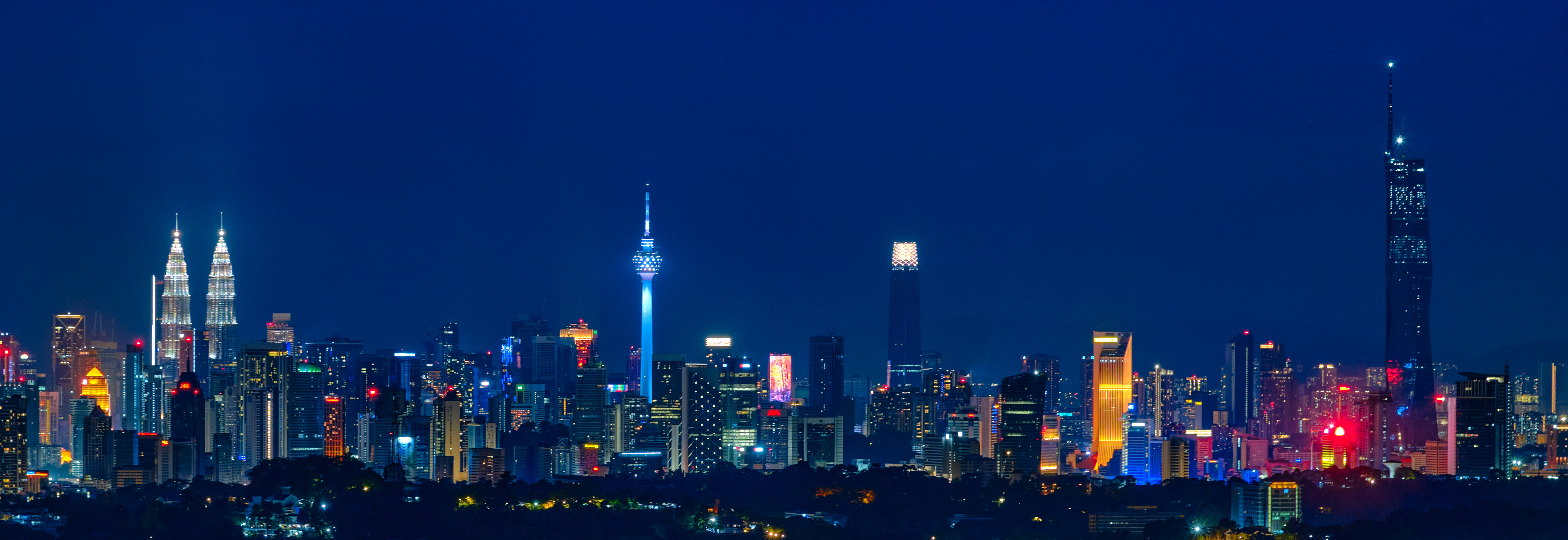 Kuala Lumpur skyline at night
