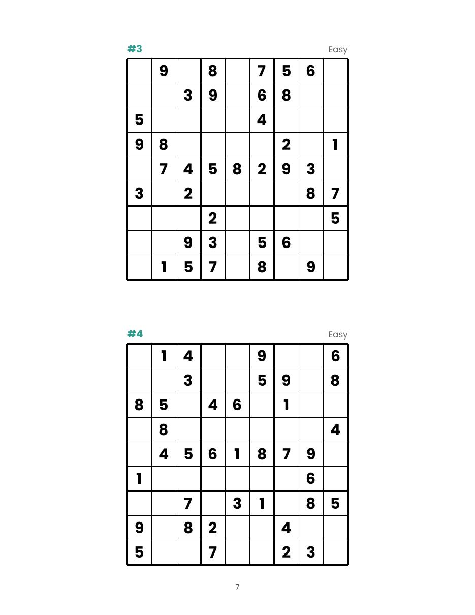 Large Print Sudoku for Adults preview page