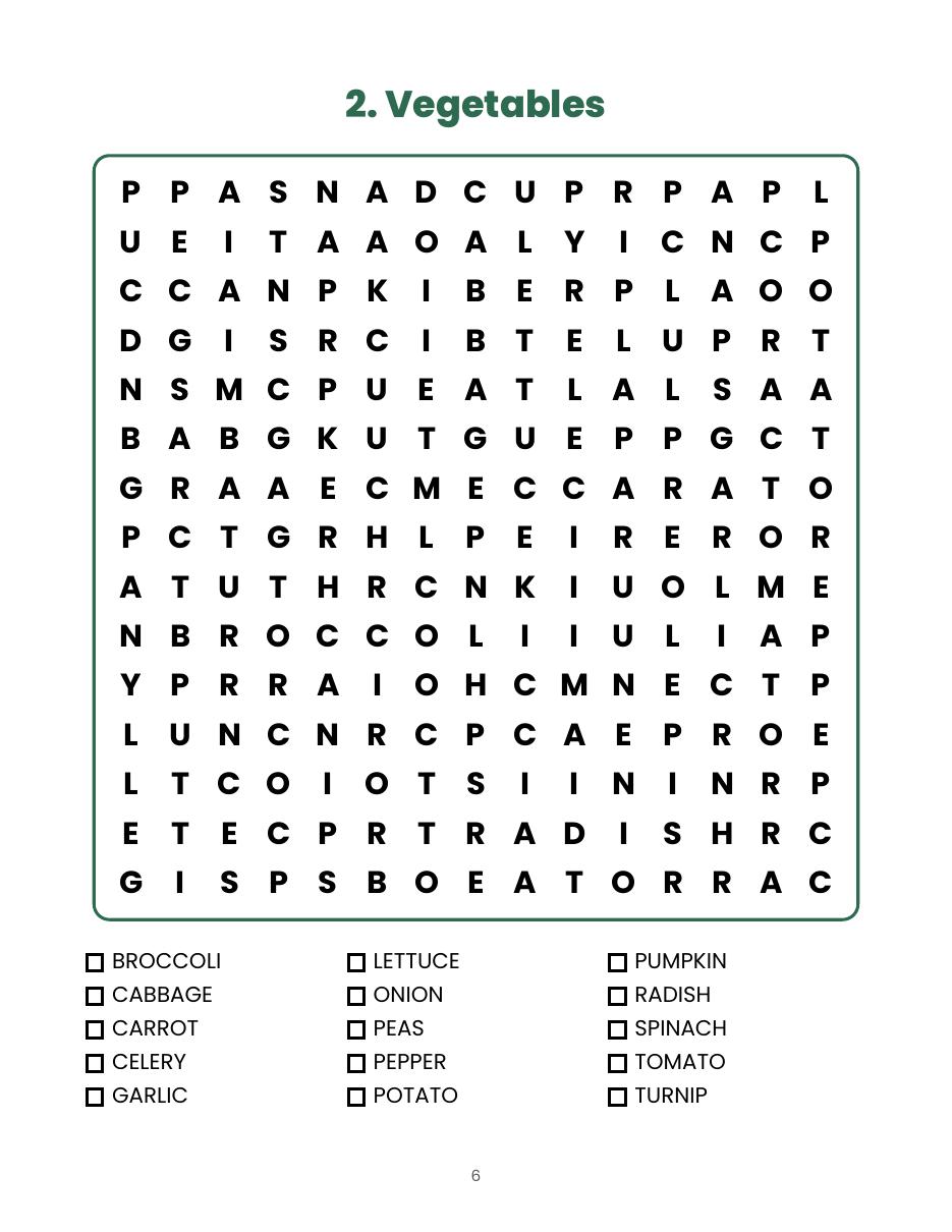 Large Print Word Search for Adults preview page