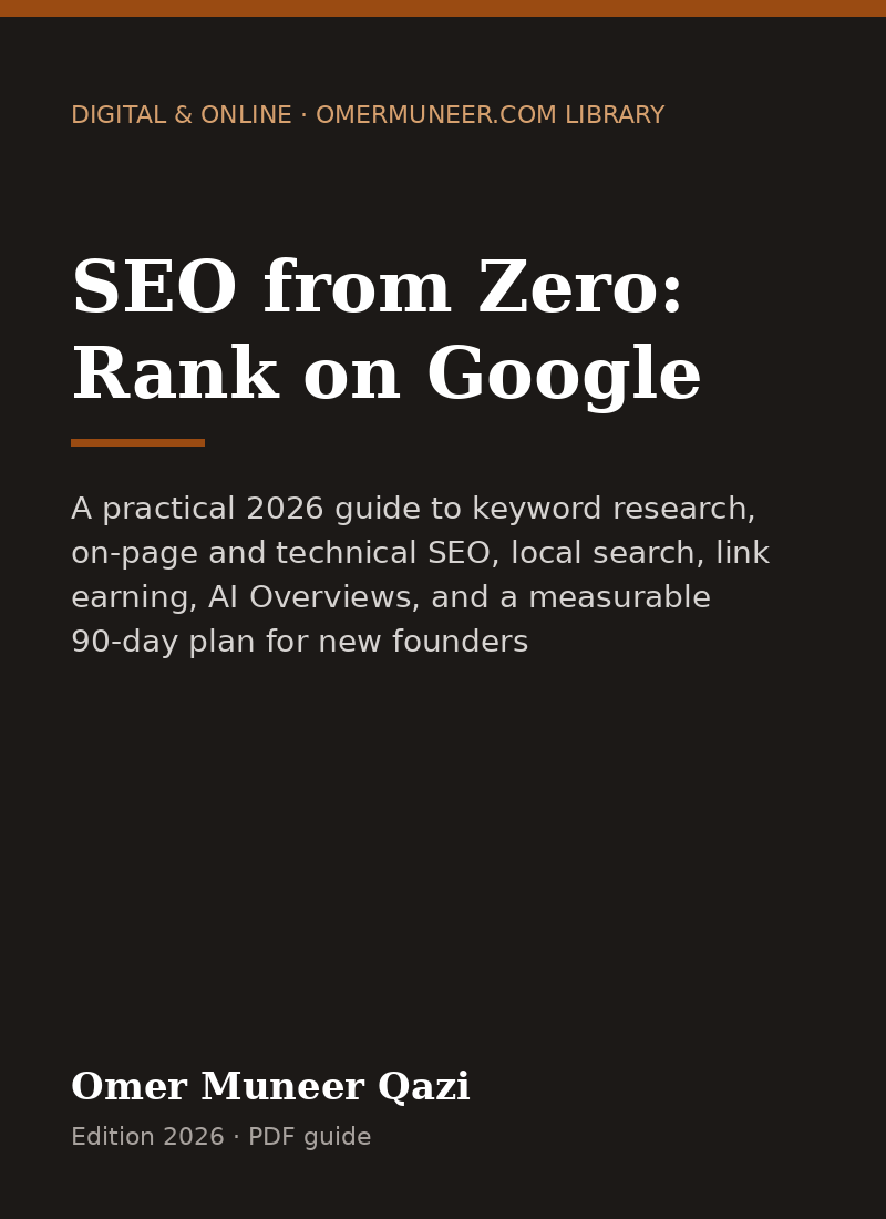 Cover of SEO from Zero: Rank on Google