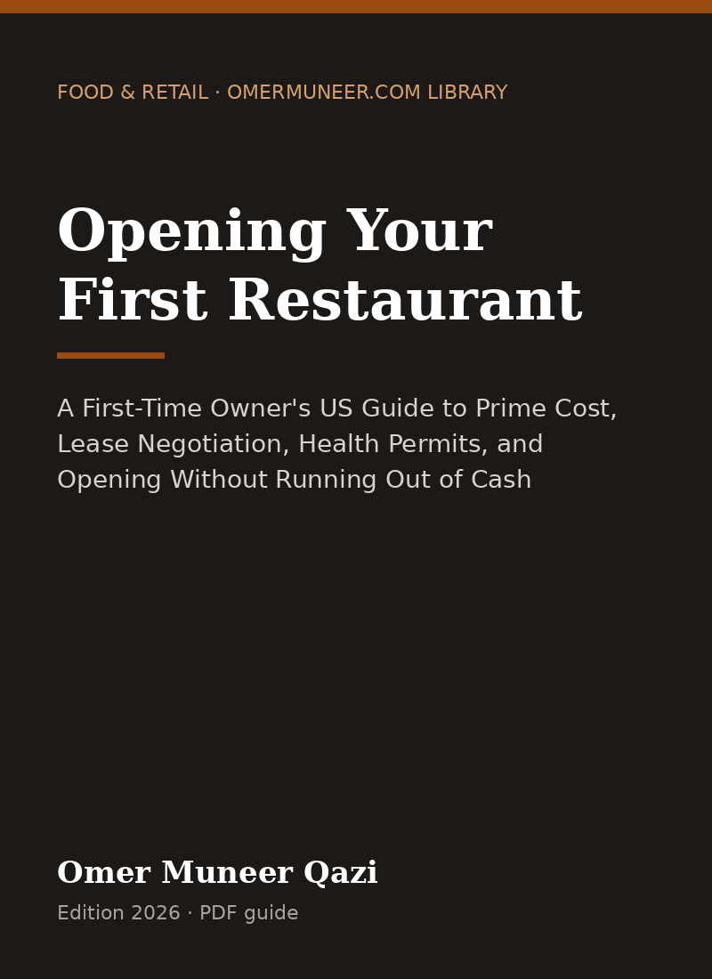 Cover of Opening Your First Restaurant