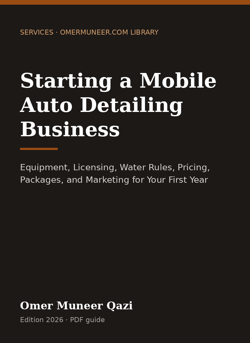 Cover of Starting a Mobile Auto Detailing Business