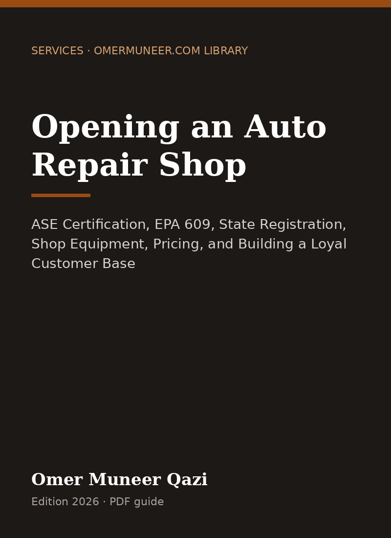 Cover of Opening an Auto Repair Shop