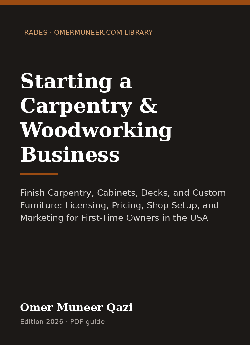 Cover of Starting a Carpentry & Woodworking Business