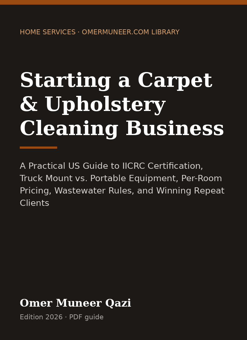 Cover of Starting a Carpet & Upholstery Cleaning Business