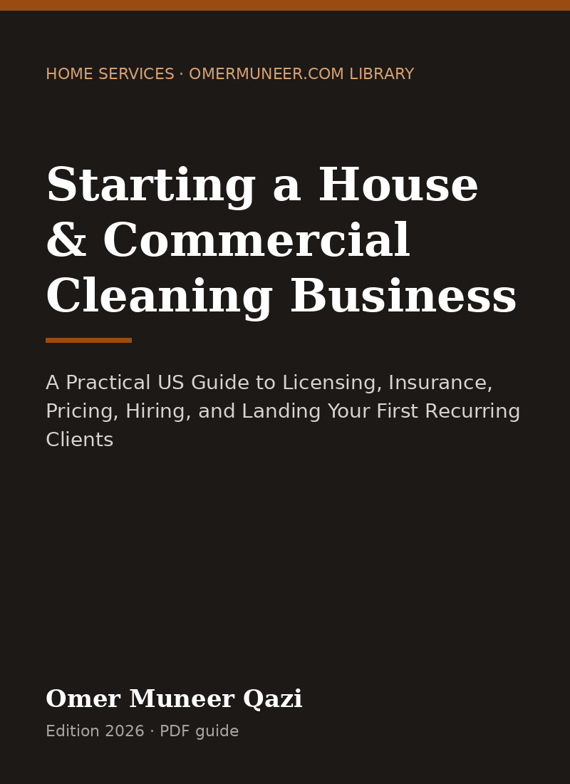 Cover of Starting a House & Commercial Cleaning Business