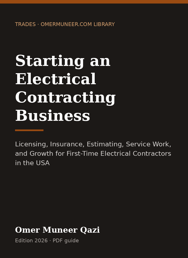 Cover of Starting an Electrical Contracting Business