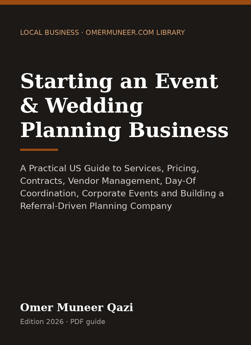 Cover of Starting an Event & Wedding Planning Business