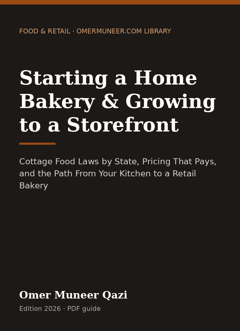 Cover of Starting a Home Bakery & Growing to a Storefront