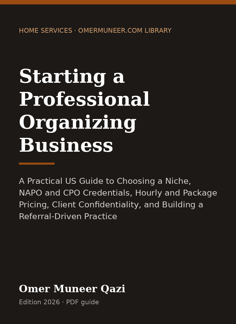 Cover of Starting a Professional Organizing Business