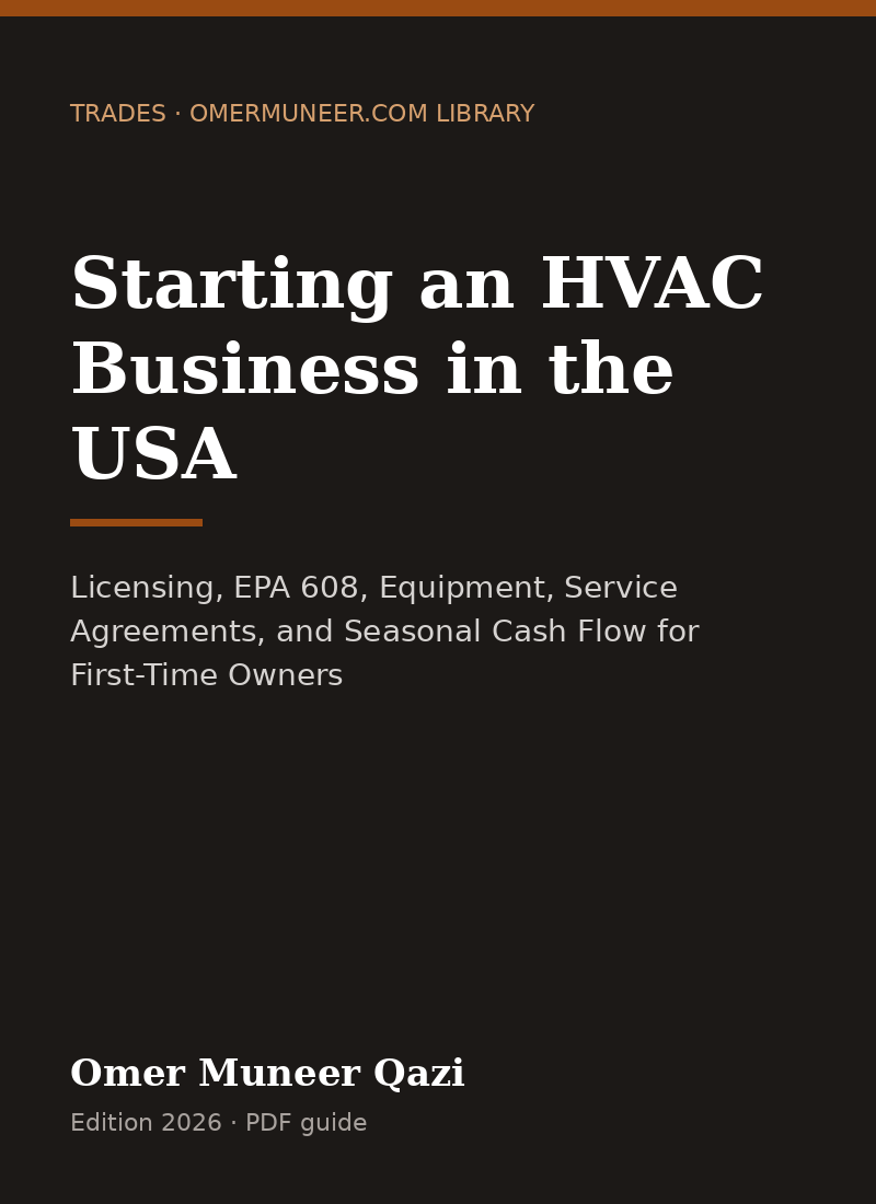 Cover of Starting an HVAC Business in the USA