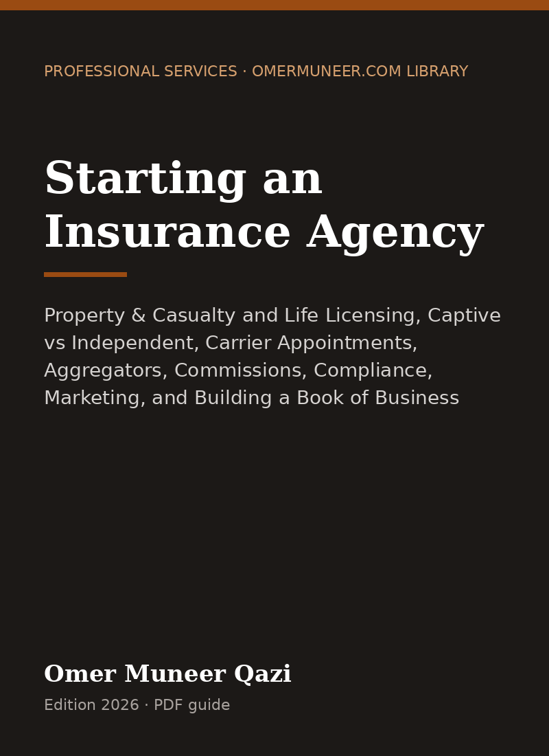 Cover of Starting an Insurance Agency