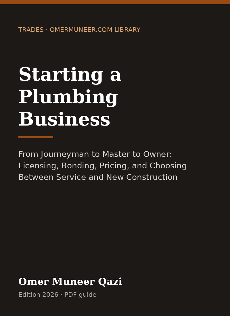 Cover of Starting a Plumbing Business