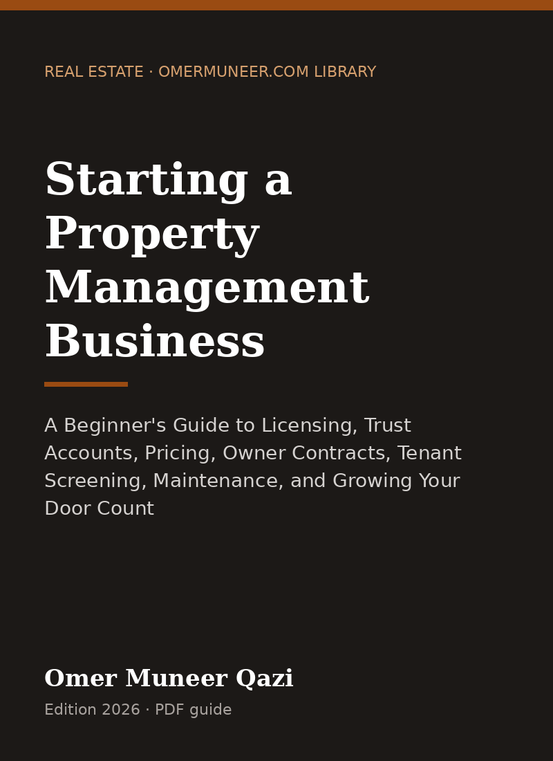 Cover of Starting a Property Management Business