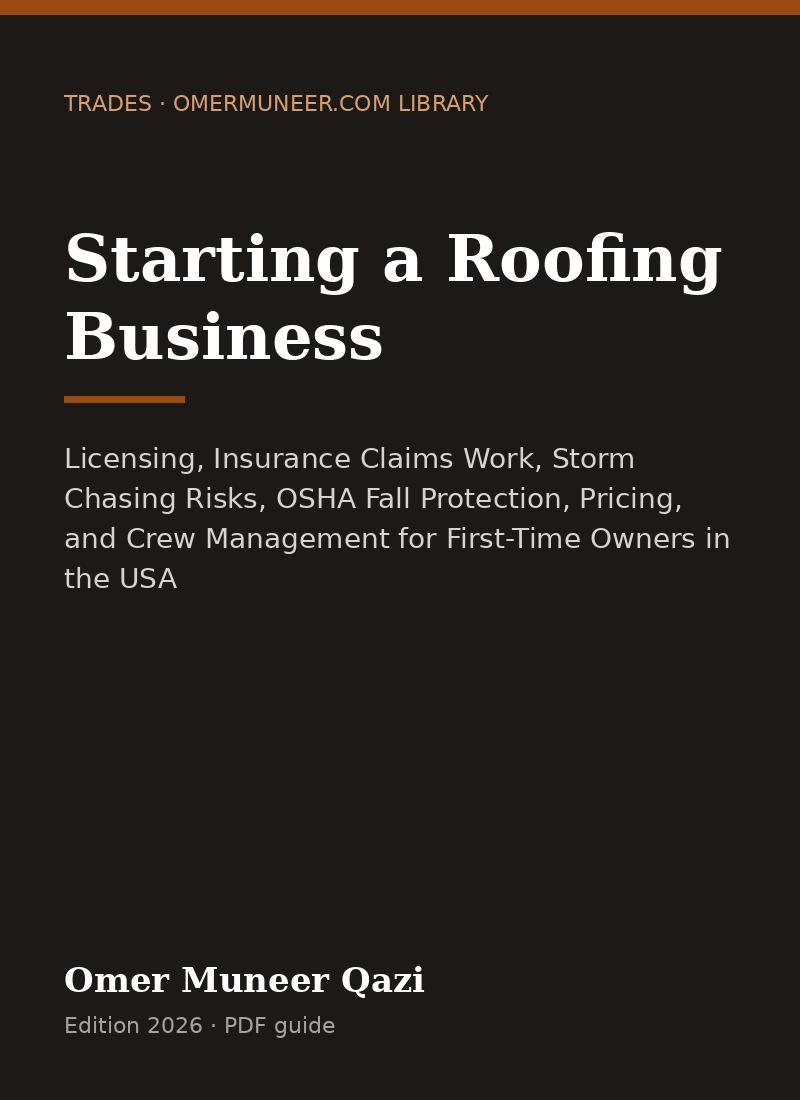 Cover of Starting a Roofing Business