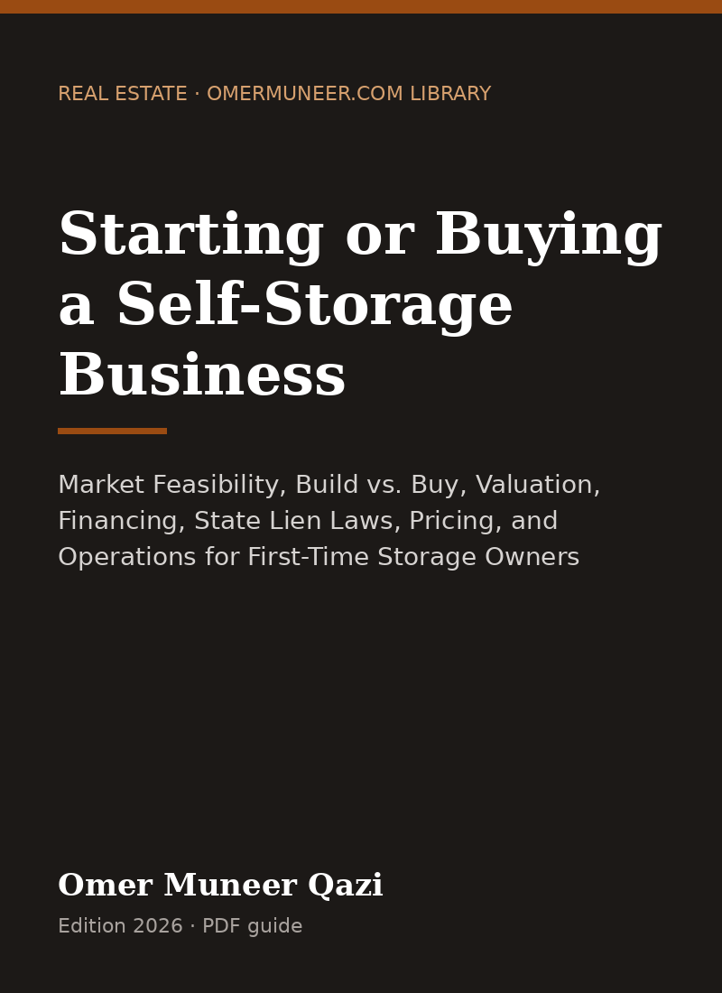 Cover of Starting or Buying a Self-Storage Business