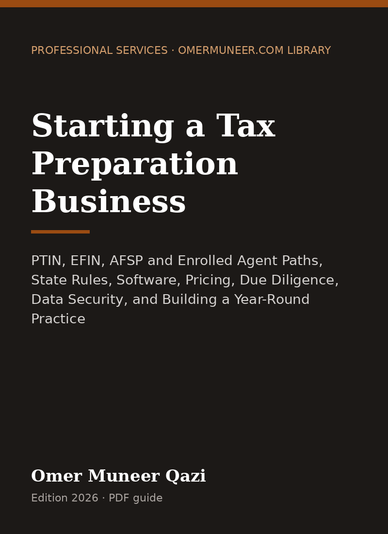 Cover of Starting a Tax Preparation Business