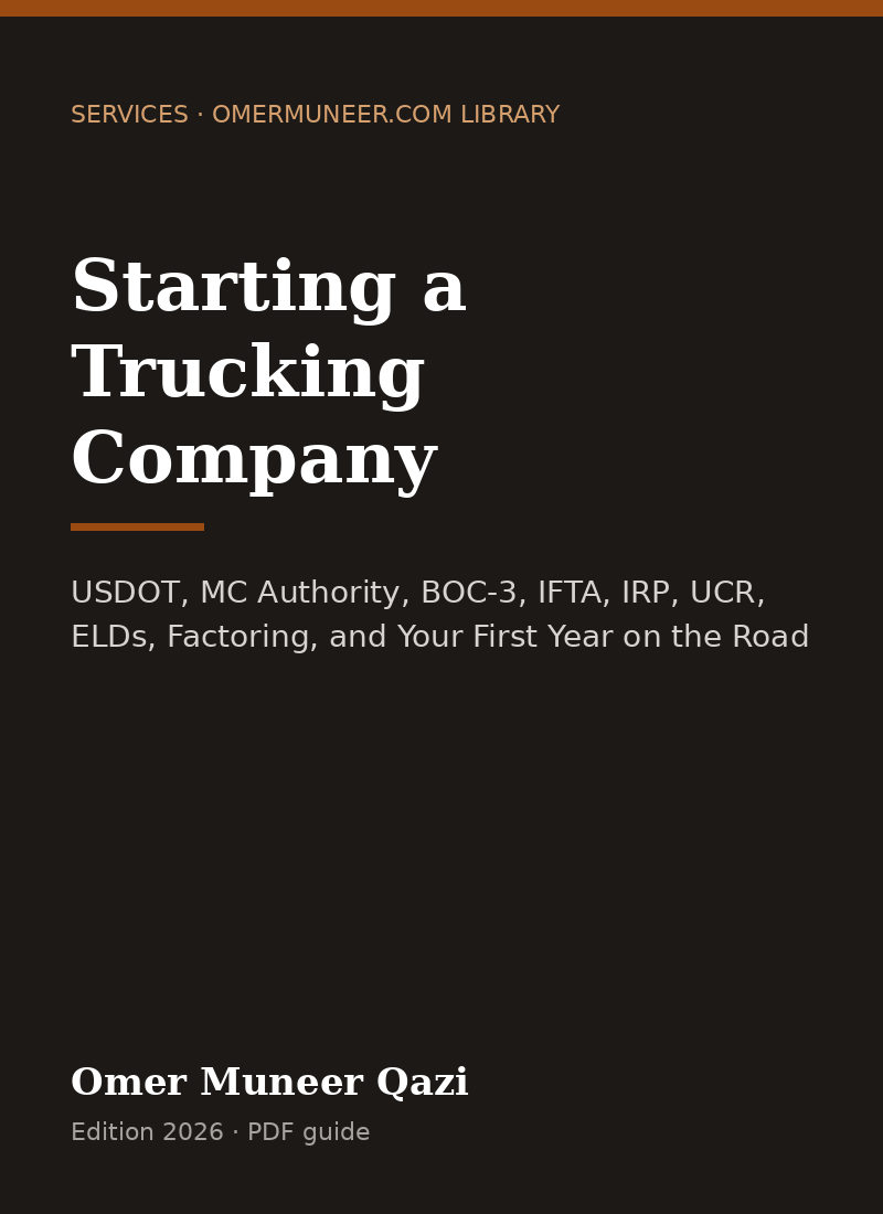 Cover of Starting a Trucking Company
