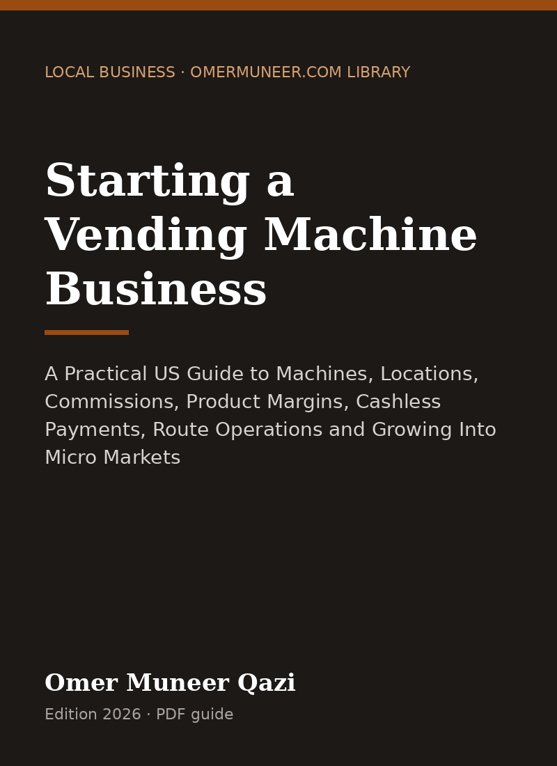 Cover of Starting a Vending Machine Business