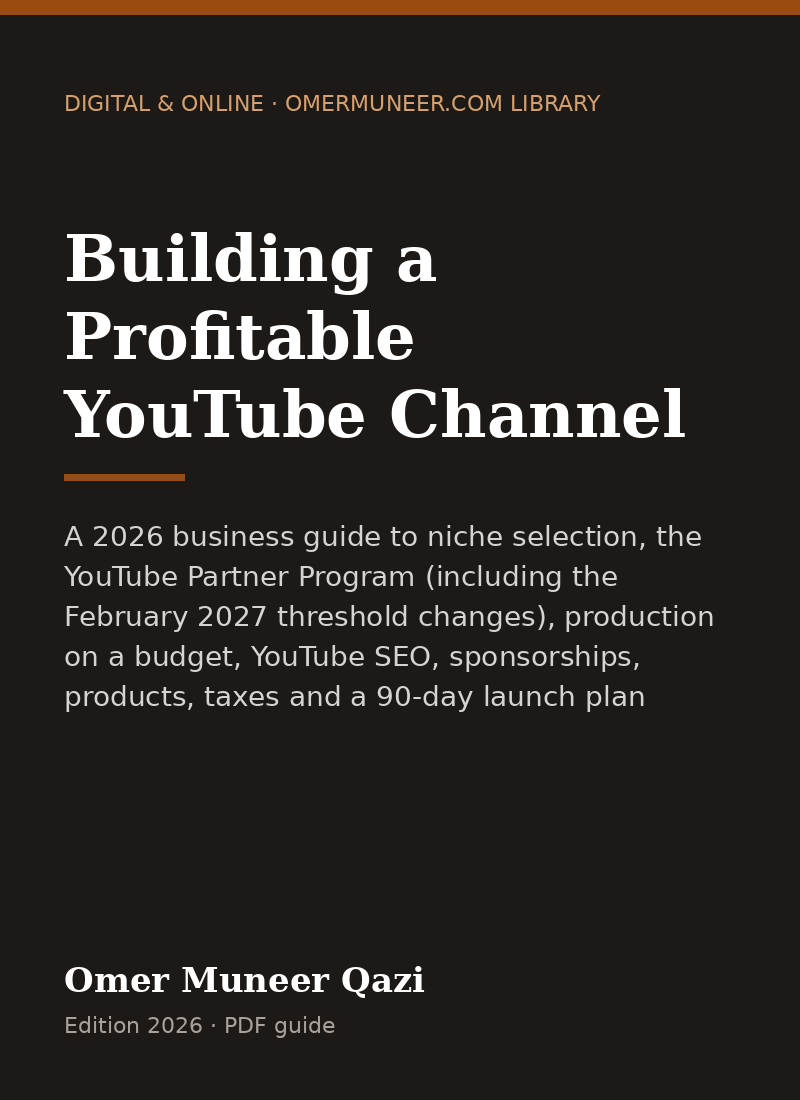 Cover of Building a Profitable YouTube Channel