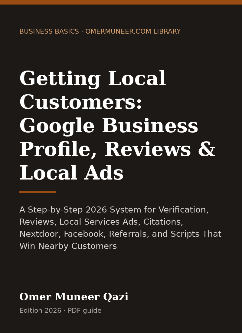 Cover of Getting Local Customers: Google Business Profile, Reviews & Local Ads